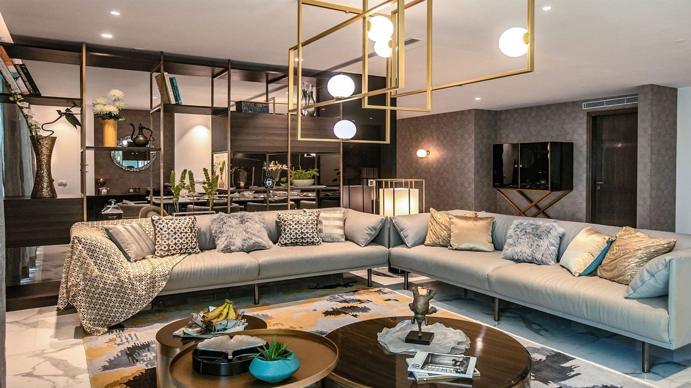 Sophisticated modern interior by 5D Home Space
