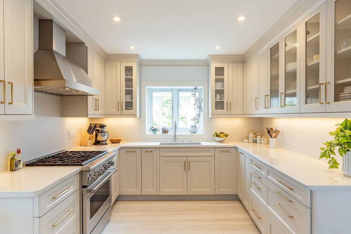 U-Shaped Kitchen by 5D Home Space